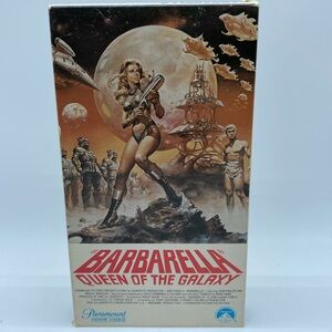 Barbarella Queen Of The Galaxy VHS Tape Movie Paramount Jane Fonda